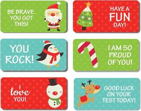 img 4 attached to Boost Your Child'S Confidence With Fun In The Snow Lovable Labels Lunch Box Notes - Motivational, Inspirational, Affirmation, And Kindness Stickers!
