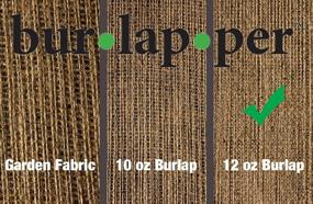 img 1 attached to Premium Natural Jute Burlap Table Runner Fabric Roll - Perfect For Weddings, Parties, And Crafts (12"X10Yards, Heavyweight) - Made In USA