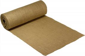 img 3 attached to Premium Natural Jute Burlap Table Runner Fabric Roll - Perfect For Weddings, Parties, And Crafts (12"X10Yards, Heavyweight) - Made In USA