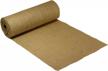 premium natural jute burlap table runner fabric roll - perfect for weddings, parties, and crafts (12"x10yards, heavyweight) - made in usa logo