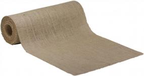 img 2 attached to Premium Natural Jute Burlap Table Runner Fabric Roll - Perfect For Weddings, Parties, And Crafts (12"X10Yards, Heavyweight) - Made In USA