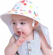 protect your little one from harmful sun rays: wide brim upf 50+ sun hat for baby girls & boys logo