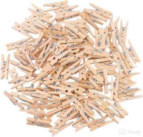 img 4 attached to 📎 DECORA Sturdy 1 Inch Mini Wooden Craft Clothespins 100pcs - Perfect for Crafts and DIY Projects