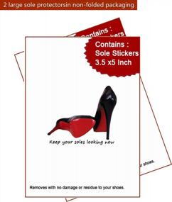 img 1 attached to Celebrate Your Style With Goldblue Crystal Translucent Sole Stickers For Christian Louboutin Heels