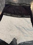 img 1 attached to Comfortable and stylish: Calvin Klein Boy's Kids Modern Cotton Assorted Boxer Briefs Underwear, Multipack review by Tommy Almasri