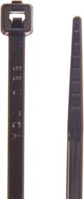 img 1 attached to 🔗 Hellermann Tyton T18L0M4 Standard Cable Tie - 8" Length, 18lb Tensile Strength, PA66, Black (Pack of 1000): Top-Rated Cable Management Solution