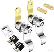 🔒 naissian rv locks - secure your storage doors & cabinet drawers with keys - pack of 2 cam locks for travel trailers, 1 1/8" fit for 13/16" max door thickness - includes 4 keys & manual logo