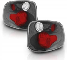 img 3 attached to Upgrade Your Ford F-150 Flareside Tail Lights With AmeriLite Euro Carbon Fiber Replacement Pair For Improved Style And Safety