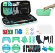 powerlead 26-in-1 accessory kit for nintendo switch: portable carry case, protective console case, 10 games storage, carrying lanyard, and more! logo