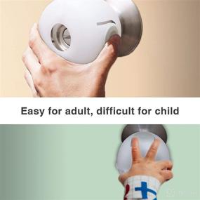 img 3 attached to 🚪 Moonybaby Door Knob Cover: Kid-Proof Child Safety Locks for Doors - 4 Pack/White