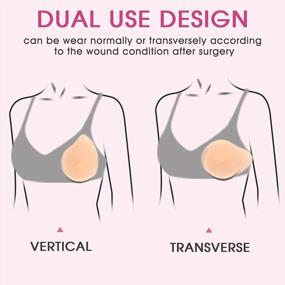 img 1 attached to Vollence Soft Silicone Breast Forms For Mastectomy Prosthesis - Durable And Comfortable One-Piece Design For Side Sleeping, Ideal For Irregular Chest Shapes