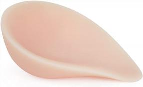 img 3 attached to Vollence Soft Silicone Breast Forms For Mastectomy Prosthesis - Durable And Comfortable One-Piece Design For Side Sleeping, Ideal For Irregular Chest Shapes