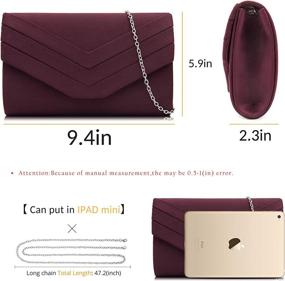 img 3 attached to 👛 Milisente Evening Envelope Crossbody Women's Handbags & Wallets for Clutches & Evening Bags