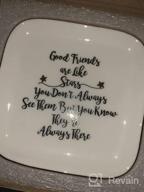 img 1 attached to Ceramic Ring Dish Jewelry Tray - Perfect Gift For Friends, Besties, Mothers, Grandmas, Aunts, And Sisters By Scwhousi review by Chris Walker