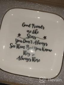 img 6 attached to Ceramic Ring Dish Jewelry Tray - Perfect Gift For Friends, Besties, Mothers, Grandmas, Aunts, And Sisters By Scwhousi