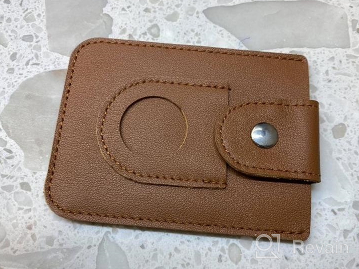 img 1 attached to 🏷️ BOSBOX AirTag Wallet Leather Blocking: Stylish & Secure RFID-Protected Solution review by David Crawford