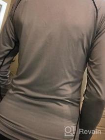 img 6 attached to Сохраняйте прохладу и сжатость: комплект из трех сухих спортивных футболок с длинным рукавом для мужчин