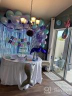 img 1 attached to Mermaid Balloon Garland Kit With 121Pcs Including Mermaid Tail Foil Balloons And Light Blue Foil Fringe Curtain For Under The Sea Party Decorations - JOYYPOP (Silver Color) review by Dan Brickley
