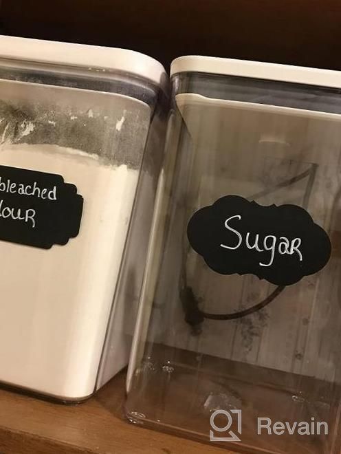 img 1 attached to Chalkboard Labels Set, Tebik 289 Pack Large Medium And Small Chalkboard Stickers, Chalk Markers & Spice Labels Reusable For Home Office School Bars Shops Pantry Storage Jars Glass Bottles Crafts review by Tim Wadman