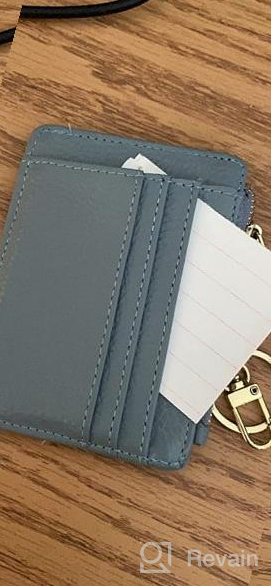 img 1 attached to Woogwin Women'S Slim RFID Credit Card Holder Wallet: Mini Front Pocket & Keychain Coin Purse! review by Salvador Taisacan