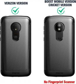 img 3 attached to Moto E5 Play Case, Poetic Carbon Shield [Амортизирующий] Slim Fit TPU Case с [текстурой из углеродного волокна] для Motorola Moto E5 Play Black