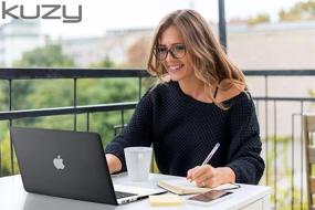 img 3 attached to Hardshell MacBook Air 13 Inch Case Compatible With 2017, 2015, And 2010 Models - Kuzy Older Version Cover In Black For 13.3 Inch Apple MacBook Air Laptop