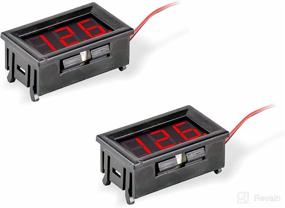 img 4 attached to 🚗 Comando 2pcs DC4.2-31V Automotive Digital Voltmeter Gauge - Versatile Volt Meter for Cars, Motorcycles, SUVs, Boats, and More (Red)