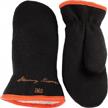 stay cozy and stylish with stormy kromer's benchwarmer mittens logo