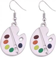 lemegeton fashion colorful palette earrings logo