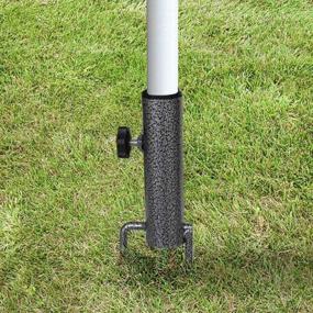 img 1 attached to AMMSUN Adjustable Portable Umbrella Base - Heavy Duty Metal Holder For Versatile Use In Various Grounds - Ideal For Outdoor Parks, Patios, And Beaches - 2 Pack