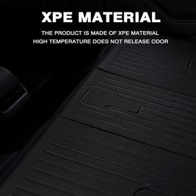 img 2 attached to D1M Fit Tesla Model Y Rear Trunk Seats Back Mats 🚙 Cover: All-Weather Seat Protector Pet Mat Pack of 3 with Enhanced Stickiness