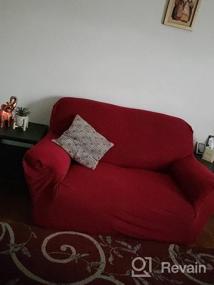 img 8 attached to Простыня на растяжку для дивана: одно ширмшотное покрытие на трехместный диван - эластичное дно, мягкая и прочная защита от животных (диван, черный)