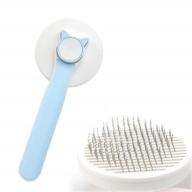 marchul self-cleaning cat brush for short and long haired cats - slicker brush to effectively remove loose fur and dead undercoat logo