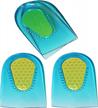 kidsole gel heel cups - lightweight heel cushions for kids with sensitive heels, plantar fasciitis, heel spurs, or ankle pain - 2 pairs (4 cups) logo