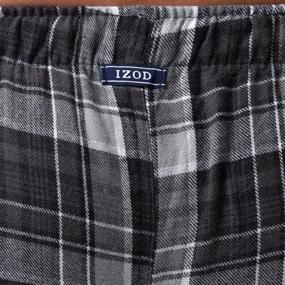 img 1 attached to 👕 Charcoal Heather Flannel Sleepwear by IZOD