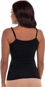 img 1 attached to 4-Pack Slim-Fit Shaping Camisoles By Rene Rofe - Compression Camis For Tummy And Waist Control - V-Neck, Scoop Neck, And Open Bust Designs