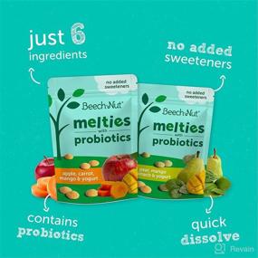 img 1 attached to 🍐 Beech-Nut Probiotic Melties Pear Mango Spinach Yogurt Melts, 1oz (7 Pack) - Healthy Snacks for Toddlers and Babies