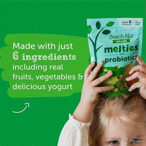 img 2 attached to 🍐 Beech-Nut Probiotic Melties Pear Mango Spinach Yogurt Melts, 1oz (7 Pack) - Healthy Snacks for Toddlers and Babies