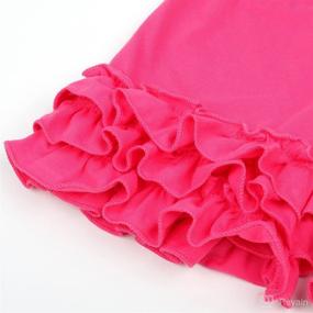 img 1 attached to Slowera Girls Cotton Ruffles Shorts Apparel & Accessories Baby Boys - Clothing