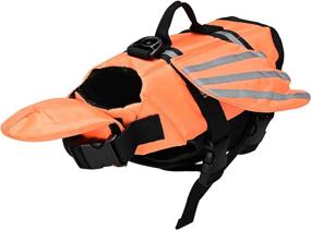 img 4 attached to 🐶 Podazz Dog Life Jacket with Wings - Adjustable Safety Reflective Vest for Small Medium Large Dogs