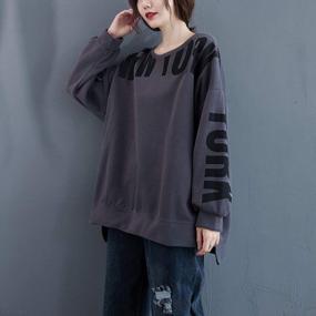 img 1 attached to Stay Cozy And Stylish With Ellazhu Women'S Fall Casual Crewneck Sweatshirt