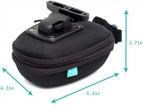 img 3 attached to Vincita Stash Pack: Water-Resistant Medium Saddle Bag For Effortless Cycling Tool Storage
