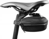vincita stash pack: water-resistant medium saddle bag for effortless cycling tool storage logo