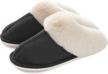 🥿 memory foam womens slipper: plush, warm, anti-skid slip on house slippers for indoor outdoor comfort logo