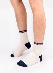 img 3 attached to Men'S Cotton Casual Ankle Socks