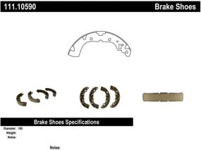img 3 attached to Centric 111 10590 Drum Brake Shoe