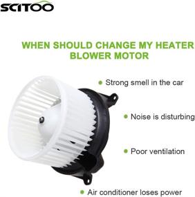 img 1 attached to SCITOO ABS Plastic Heater Blower Motor for Nissan Pathfinder, Infiniti QX56, Nissan Titan, Nissan Armada - Front HVAC Blower Motor with Fan