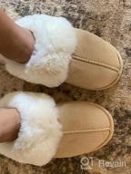 img 1 attached to 👣 Parlovable Women's Slippers - Fuzzy Warm and Comfy Faux Fur Slip-on Fluffy Bedroom House Shoes with Memory Foam, Suede, Cozy Plush, Breathable, Anti-Slip, Indoor & Outdoor Winter review by Billy Mariner
