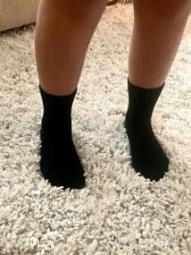 img 8 attached to Cерия носков с встречным отворотом для девочек EPEIUS - безшовные хлопковые носки в школьную форму - набор из 6 - идеальны для детей, мальчиков
