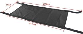 img 2 attached to 🚙 Car Roof Hammock Cargo Net Sunshade for Jeep Wrangler YJ TJ JK JKU JL JLU & Gladiator JT 1987-2022" - optimized version: "RT-TCZ Car Roof Hammock Cargo Net Sunshade for Jeep Wrangler YJ TJ JK JKU JL JLU & Gladiator JT 1987-2022 - Enhanced SEO